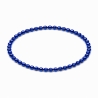 Handcrafted 4mm Royal Blue Pearl beaded bracelet