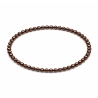 Handcrafted 4mm Chocolate Pearl beaded bracelet