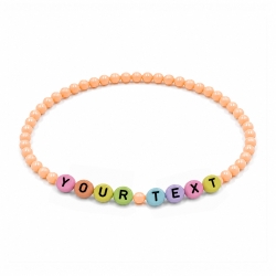 Peach 4mm Personalised...
