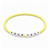 Yellow 4mm Personalised Bracelets 405