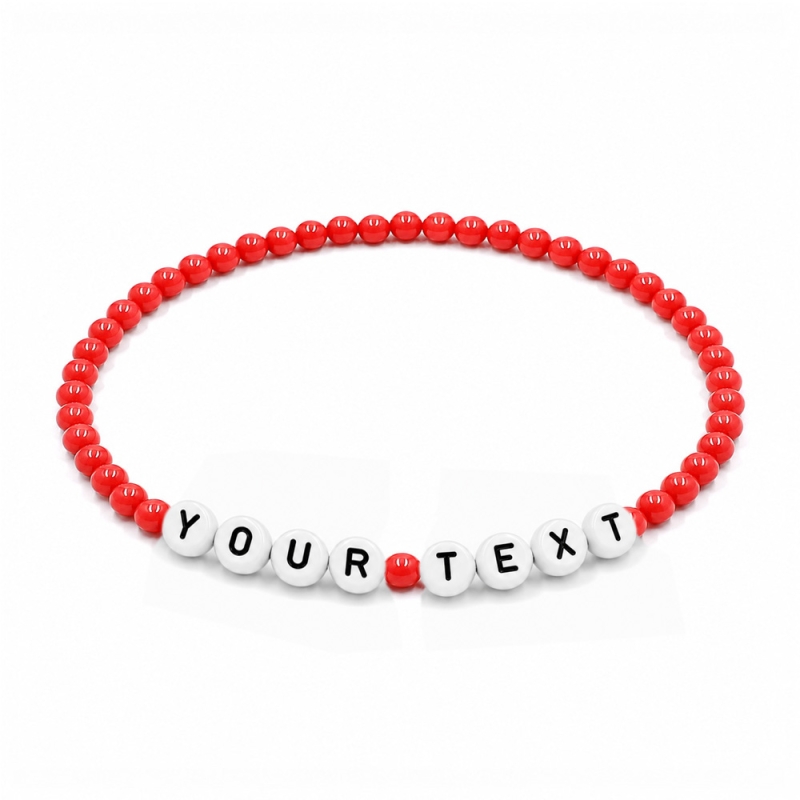 Coral 4mm Personalised Bracelets 408