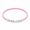 Pink 4mm Personalised Bracelets 410