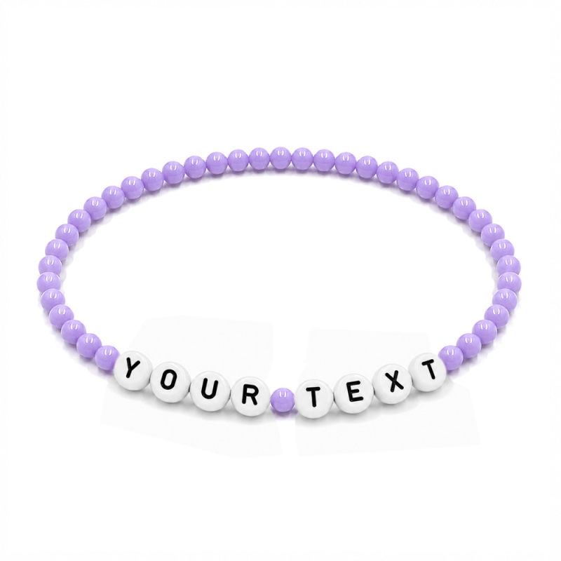 Violet 4mm Personalised Bracelets 415