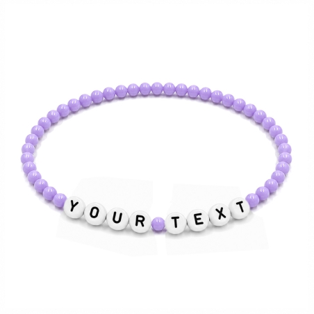 Violet 4mm Personalised Bracelets 415