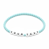 Baby Blue 4mm Personalised Bracelets 417