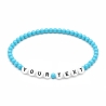 Blue 4mm Personalised Bracelets 419