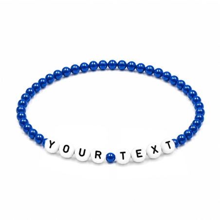 Royal Blue 4mm Personalised Bracelets 420