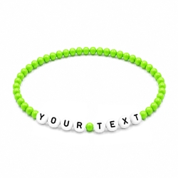 Apple Green 4mm Personalised Bracelets 422