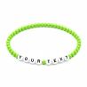 Apple Green 4mm Personalised Bracelets 422