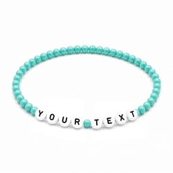 Turquoise 4mm Personalised Bracelets 423