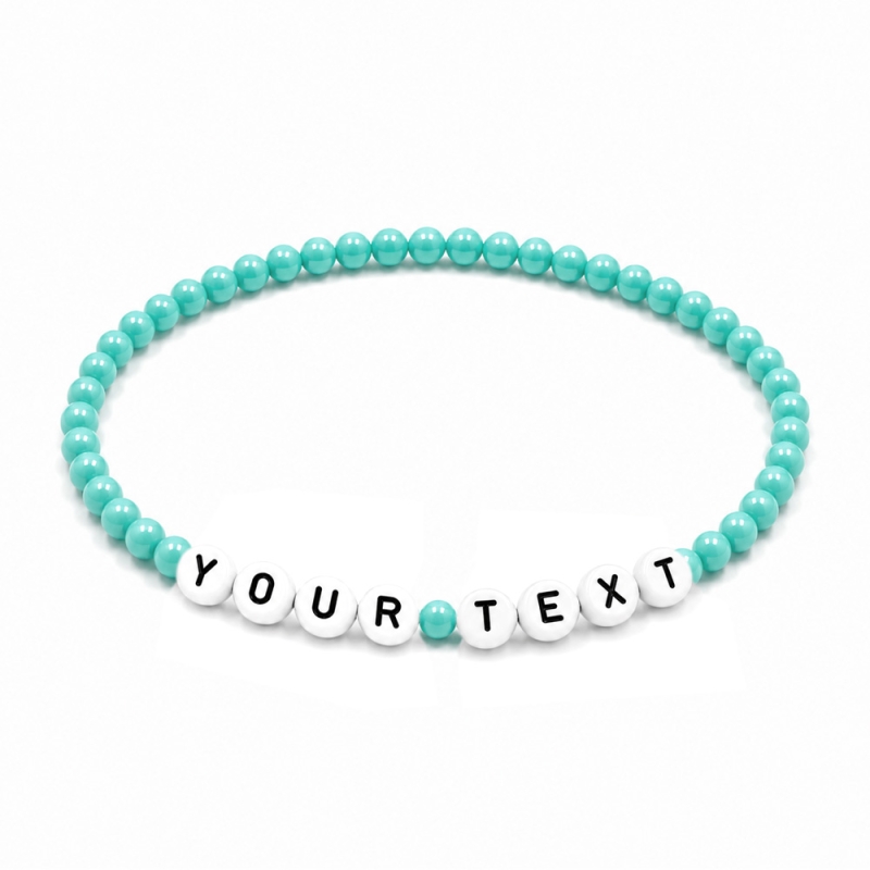 Turquoise 4mm Personalised Bracelets 423