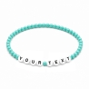 Turquoise 4mm Personalised Bracelets 423