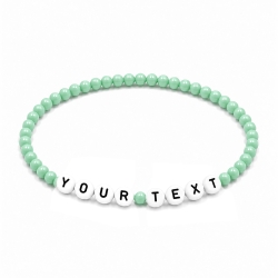 Mint Green 4mm Personalised Bracelets 424
