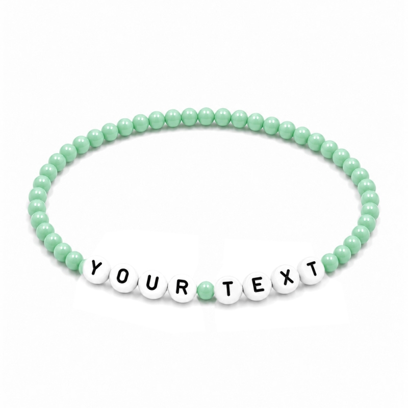 Mint Green 4mm Personalised Bracelets 424