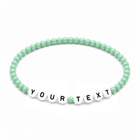 Mint Green 4mm Personalised Bracelets 424