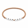 Latte Beige 4mm Personalised Bracelets 427