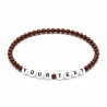 Chocolate Brown 4mm Personalised Bracelets 428