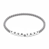 Grey 4mm Personalised Bracelets 429