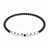 Black 4mm Personalised Bracelets 430