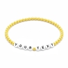 Yellow Pearl 4mm Personalised Bracelets 432
