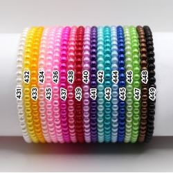 Candy Pink Pearl 4mm Personalised Bracelets 435