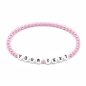 Candy Pink Pearl 4mm Personalised Bracelets 435