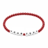 Red Pearl 4mm Personalised Bracelets 439