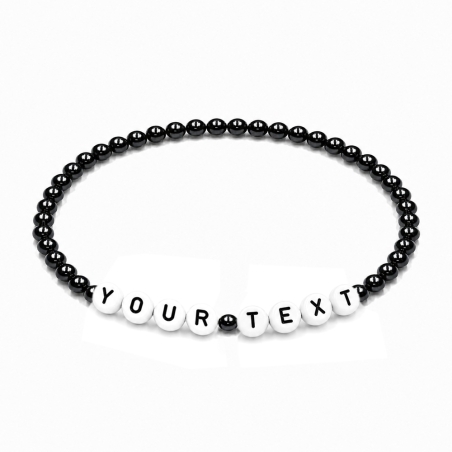 Black Pearl 4mm Personalised Bracelets 449