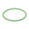 Pastel Green Matte 6mm Beaded Bracelet with Soft Green Acrylic Beads, Handmade Jewellery