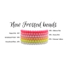 Peony Pink Matte 6mm Beaded Bracelets 676