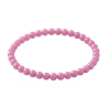 Light Pink 6mm Beaded Bracelet with Glossy Acrylic Beads, Handmade Pastel Pink Jewellery