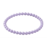 Lavender 6mm Beaded Bracelet with Glossy Acrylic Beads, Handmade Pastel Purple Jewellery