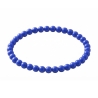 Royal Blue 6mm Beaded Bracelet with Glossy Acrylic Beads, Handmade Bold Blue Jewellery