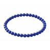 Dark Blue 6mm Beaded Bracelet with Glossy Acrylic Beads, Handmade Deep Blue Jewellery