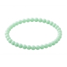 Mint Green 6mm Beaded Bracelet with Glossy Acrylic Beads, Handmade Fresh Green Jewellery