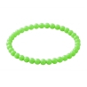 Kelly Green 6mm Beaded Bracelet with Glossy Acrylic Beads, Handmade Vibrant Green Jewellery