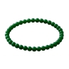 Dark Green 6mm Beaded Bracelet with Glossy Acrylic Beads, Handmade Deep Green Jewellery