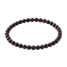 Brown 6mm Beaded Bracelet with Glossy Acrylic Beads, Handmade Earthy Brown Jewellery