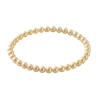 Champagne Pearl 6mm Beaded Bracelet with Warm Champagne Pearlescent Acrylic Beads