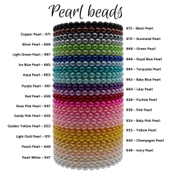 Fuchsia Pearl 6mm Beaded Bracelets 658