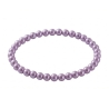 Lilac Pearl 6mm Beaded Bracelet with Delicate Lilac Pearlescent Acrylic Beads