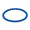 Royal Blue Pearl 6mm Beaded Bracelet with Rich Blue Pearlescent Acrylic Beads