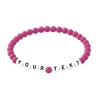 Magenta Matte 6mm Personalised Bracelet 603