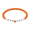 Tangerine Matte 6mm Personalised Bracelet 605