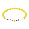 Primrose Yellow Matte 6mm Personalised Bracelet 674