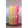 Cantaloupe Peach Matte 6mm Personalised Bracelet 675