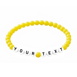 Yellow 6mm Personalised Bracelet 618