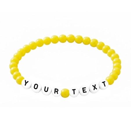Yellow 6mm Personalised Bracelet 618