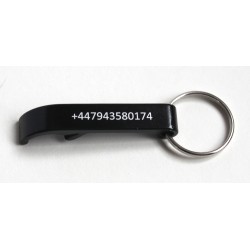 Key ring 110 black (bottle opener)