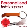 Key ring 113 orange (bottle opener)